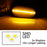 Smoke Lens Amber LED Fende Side Markers For JDM Pajero 2d, Australia Triton L200