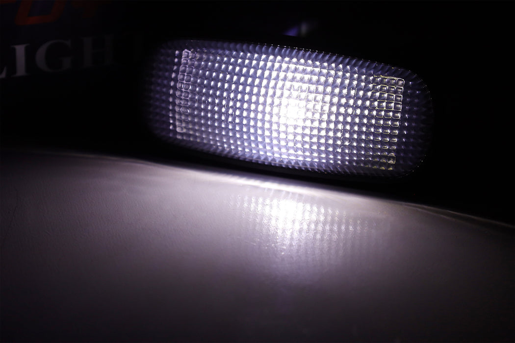 Smoke Lens Front/Rear Side Marker Lamps w/ Whit LED For 2003-09 RAM DRW Fenders