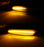 Smoked White/Amber Sequential Blink LED Side Markers For 2003-06 Infiniti G35 4d