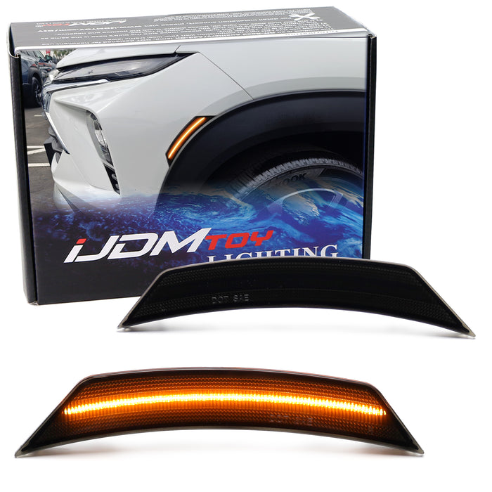 Smoked Lens Amber Full LED Side Marker Light Kit For Chevy 2021-up Trailblazer