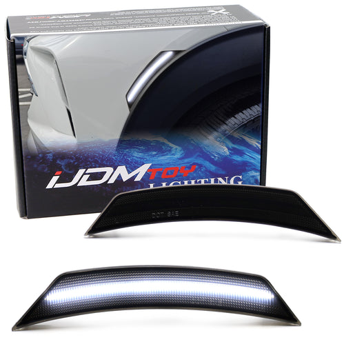 Smoked Lens White Full LED Side Marker Light Kit For Chevy 2021-up Trailblazer