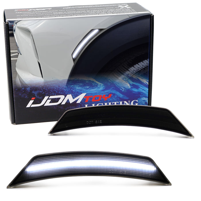 Smoked Lens White Full LED Side Marker Light Kit For Chevy 2021-up Trailblazer