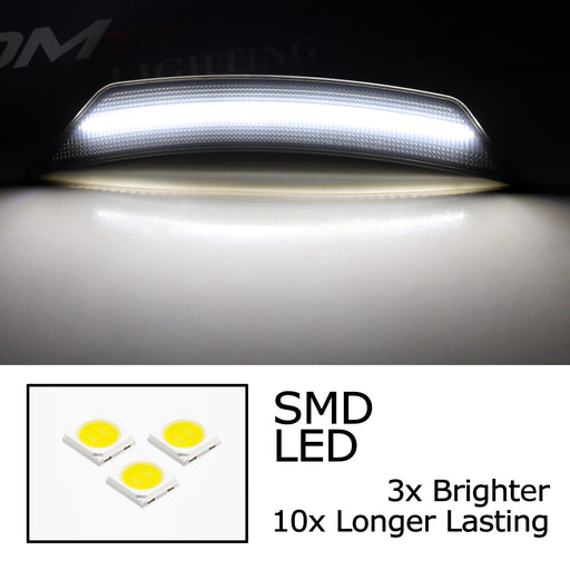 Smoked Lens White Full LED Side Marker Light Kit For Chevy 2021-up Trailblazer