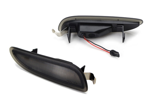 Euro Smoked Lens White LED Side Marker Lights For 2003-09 Mercedes W209/C209 CLK