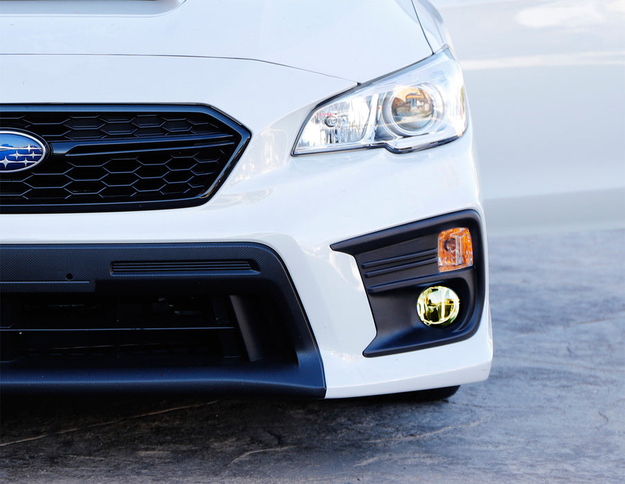 YLT Auto 3x6 Inch Yellow Lens Halogen Fog Lights – Pair, DOT/SAE Certified, H3 Bulbs Included