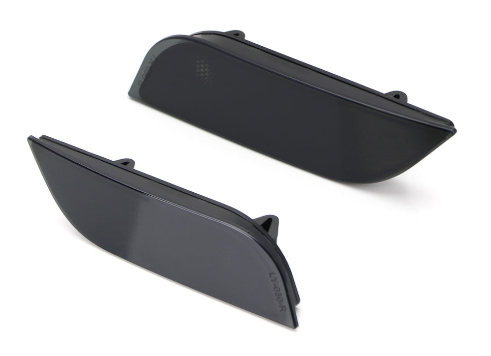 Black Out Smoke Rear Bumper Reflector For Subaru WRX Impreza Crosstrek XV Ascent