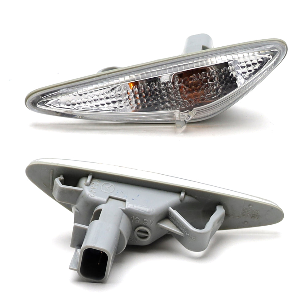 Used OEM LH RH Front Fender Side Marker Light Kit For 16-up Mazda MX5, 09-12 RX8