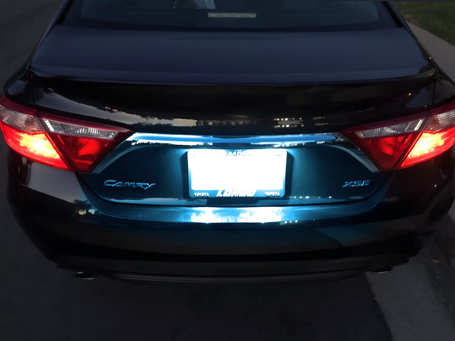 Ice Blue Full LED License Plate Lamps For Toyota Camry Highlander Avalon Prius C