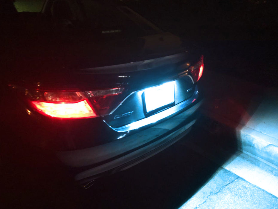 Ice Blue Full LED License Plate Lamps For Toyota Camry Highlander Avalon Prius C