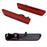 Dark Red Lens Full Strip LED Rear Side Marker Lamps For 2005-2009 Ford Mustang