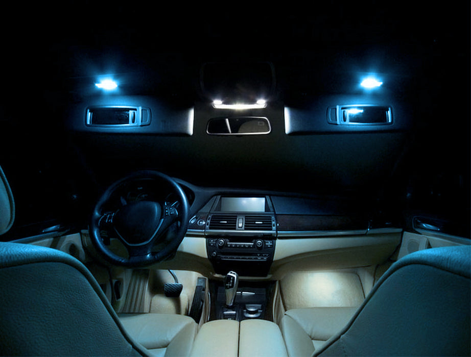 Ice Blue LED Visor Vanity Mirror Lights For Golf GTi EOS Jetta Passat CC Tiguan