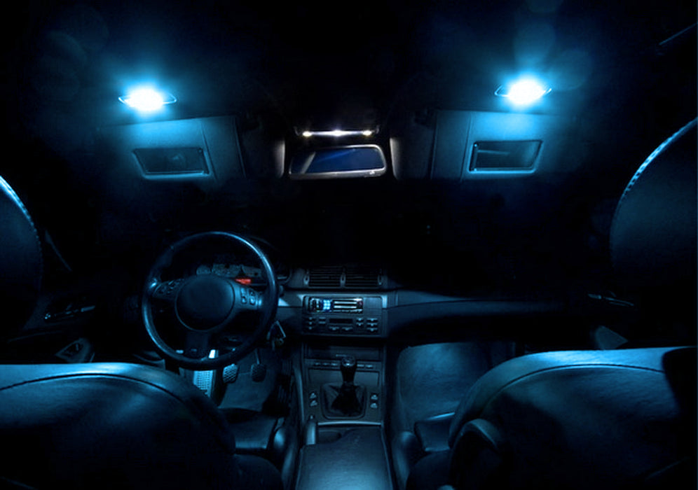 Ice Blue LED Visor Vanity Mirror Lights For Golf GTi EOS Jetta Passat CC Tiguan
