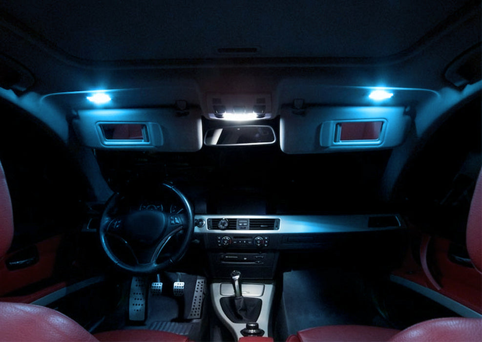 Ice Blue LED Visor Vanity Mirror Lights For Golf GTi EOS Jetta Passat CC Tiguan