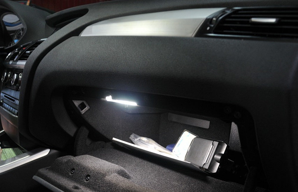 White 18-SMD Full LED Glove Box Compartment Cargo Lights For Volvo S60 XC60 S40