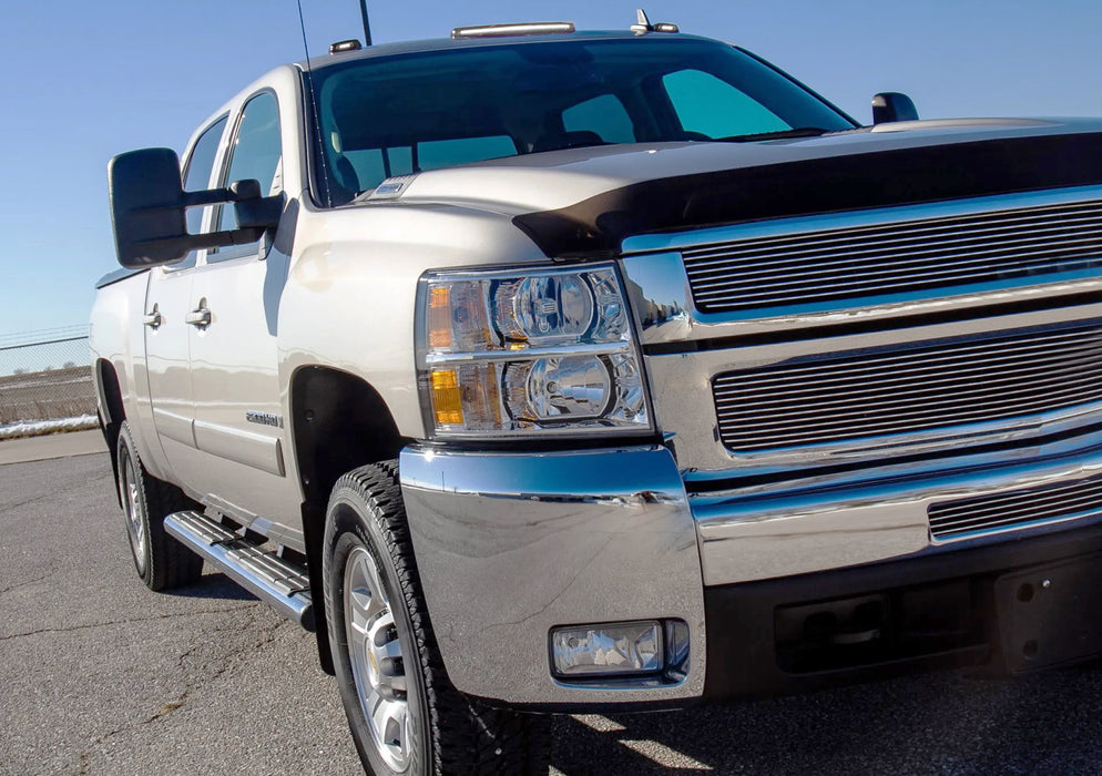 Black-Out White Full Strip LED Cab Roof Light Kit For 07-14 Silverado Sierra HD