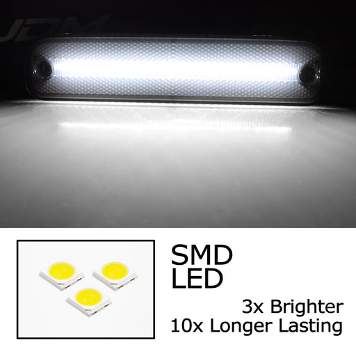 4pc Set Smoke Lens White Full LED Side Markers For 1975-80 Chevy GMC C/K Truck