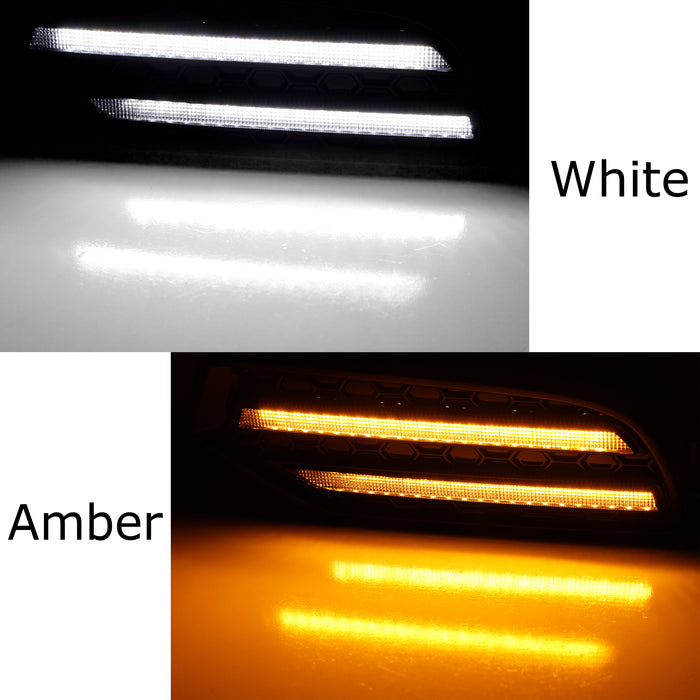 Bumper Filler White/Amber Sequential Switchback LED DRL For 23-up Toyota Sequoia