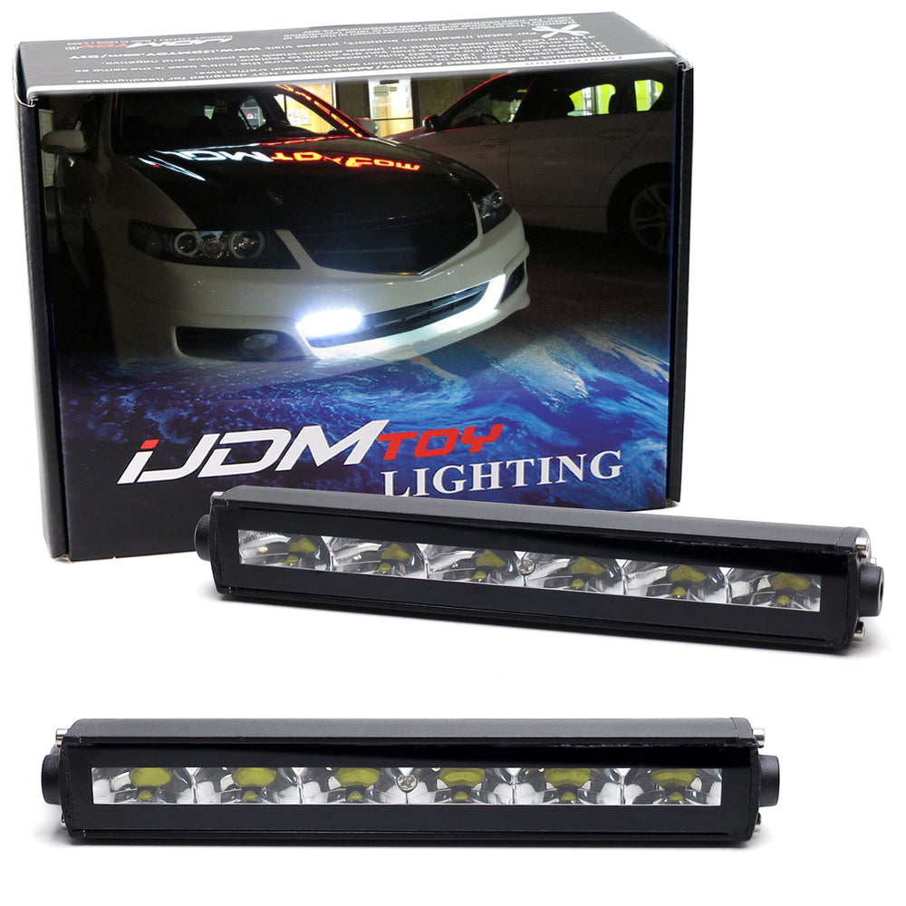 7-Inch Universal Fit Xenon White High Power LED Daytime Running Lights DRL Bars