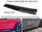 Left/Right Black PP Universal Rear Side Skirt Winglets Diffusers For Car
