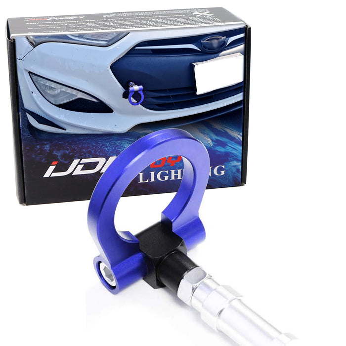 IJDMTOY Blue Aluminum Tow Hook Ring For 2010-2016 Hyundai IJDMTOY Blue Aluminum Tow Hook Ring For 2010-2016 Hyundai