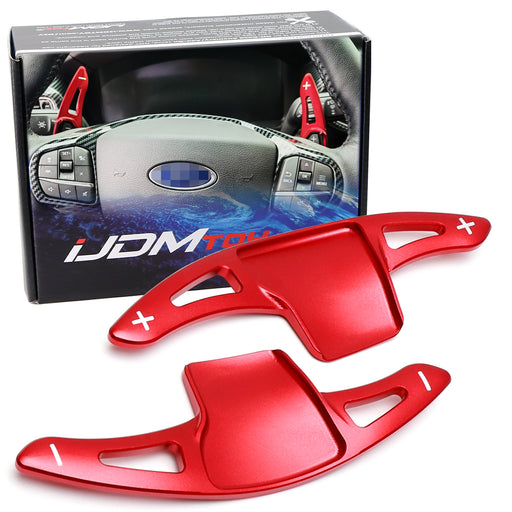 Performance Red Steering Wheel Paddle Shifter Extension For Ford 13-19 Explorer
