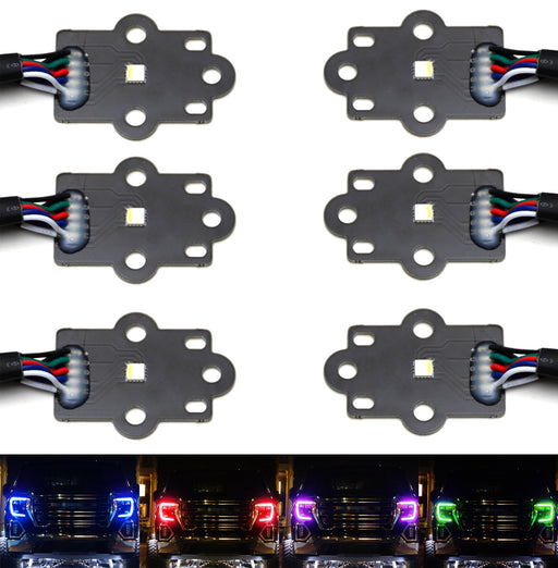RGBW Multicolor LED Headlight Circuit Board Ambient Lights For 19+ Sierra 1500