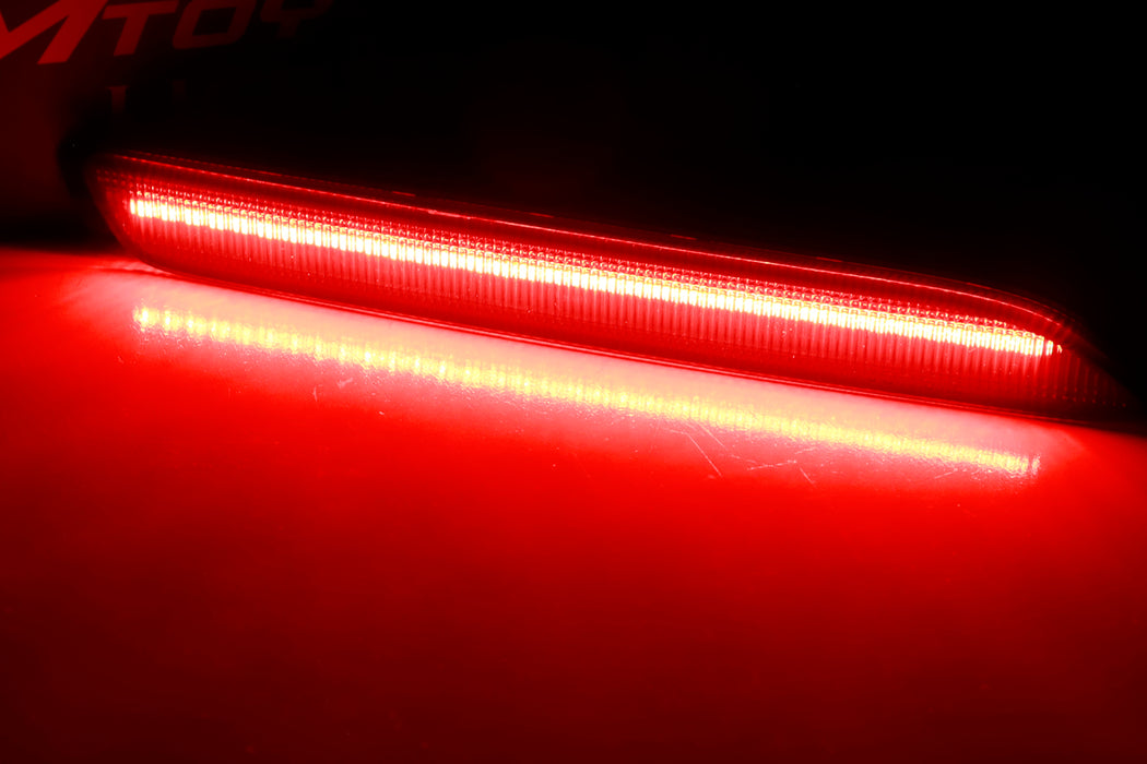Dark Smoke Lens LED Strip Rear Bumper Reflector Light For Lexus IS-F RC NX RX GX