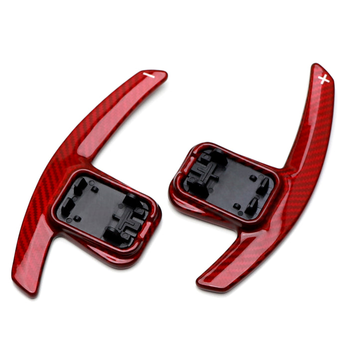 Red M Competition Style Carbon Fiber Paddle Shifter For BMW Gxx 3 4 5 X5 X6 X7