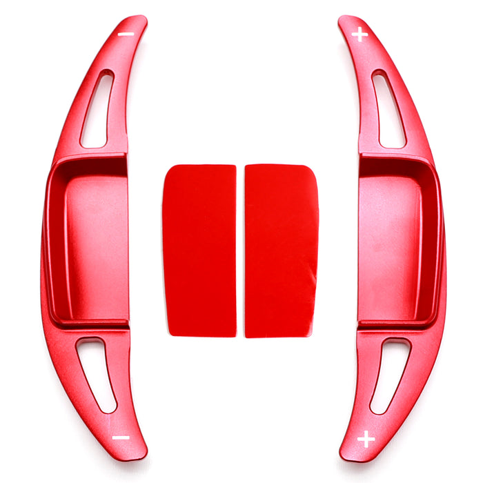 Red Steering Wheel Paddle Shifter Kit For Benz 2022+ C E S Class EQS Sports Line