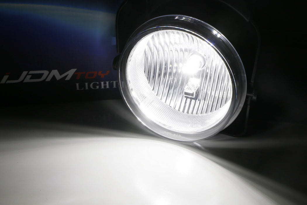 Clear Lens Fog Lamp Kit w/White LED Replacement Bulbs For Toyota 2006-09 4Runner