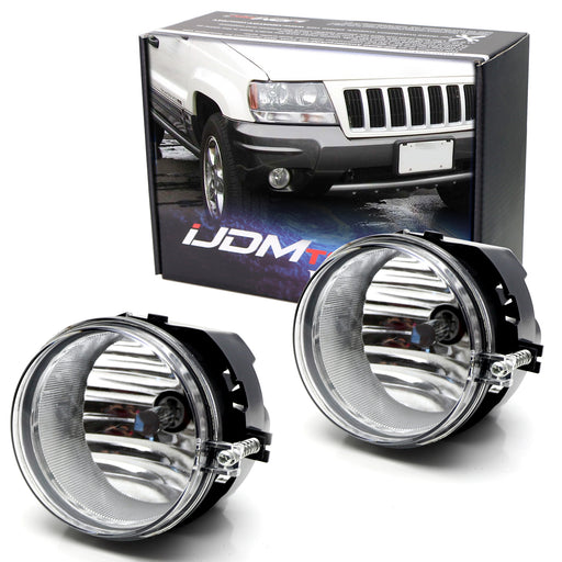 (2) OE-Spec Clear Lens Fog Light Assemblies w/Bulbs Fit 2004 Jeep Grand Cherokee