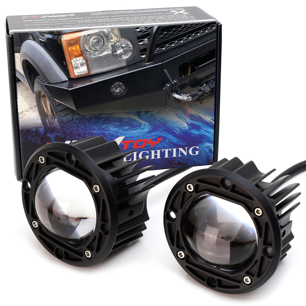20W White/Yellow 3" Round Shape Projector Flush Mount Off-Road LED Pod iJDMTOY.com 20W White/Yellow 3" Round Shape Projector Flush Mount Off-Road LED Pod iJDMTOY.com
