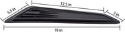 Black Carbon Fiber Pattern Hood Air Vent Decoration Trims For Chevy Gen6 Camaro