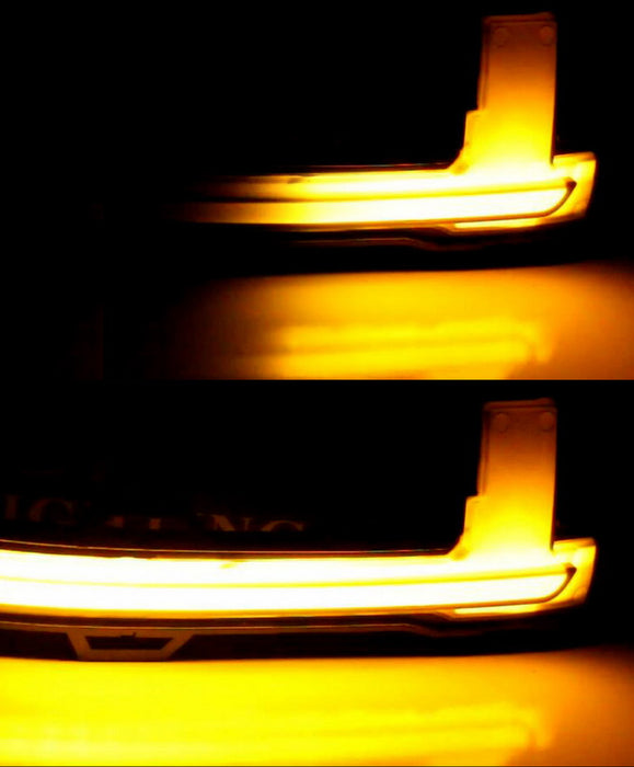 Clear Sequential Blink LED Side Mirror Cap Lights For Volvo XC90 XC60 V90 S90