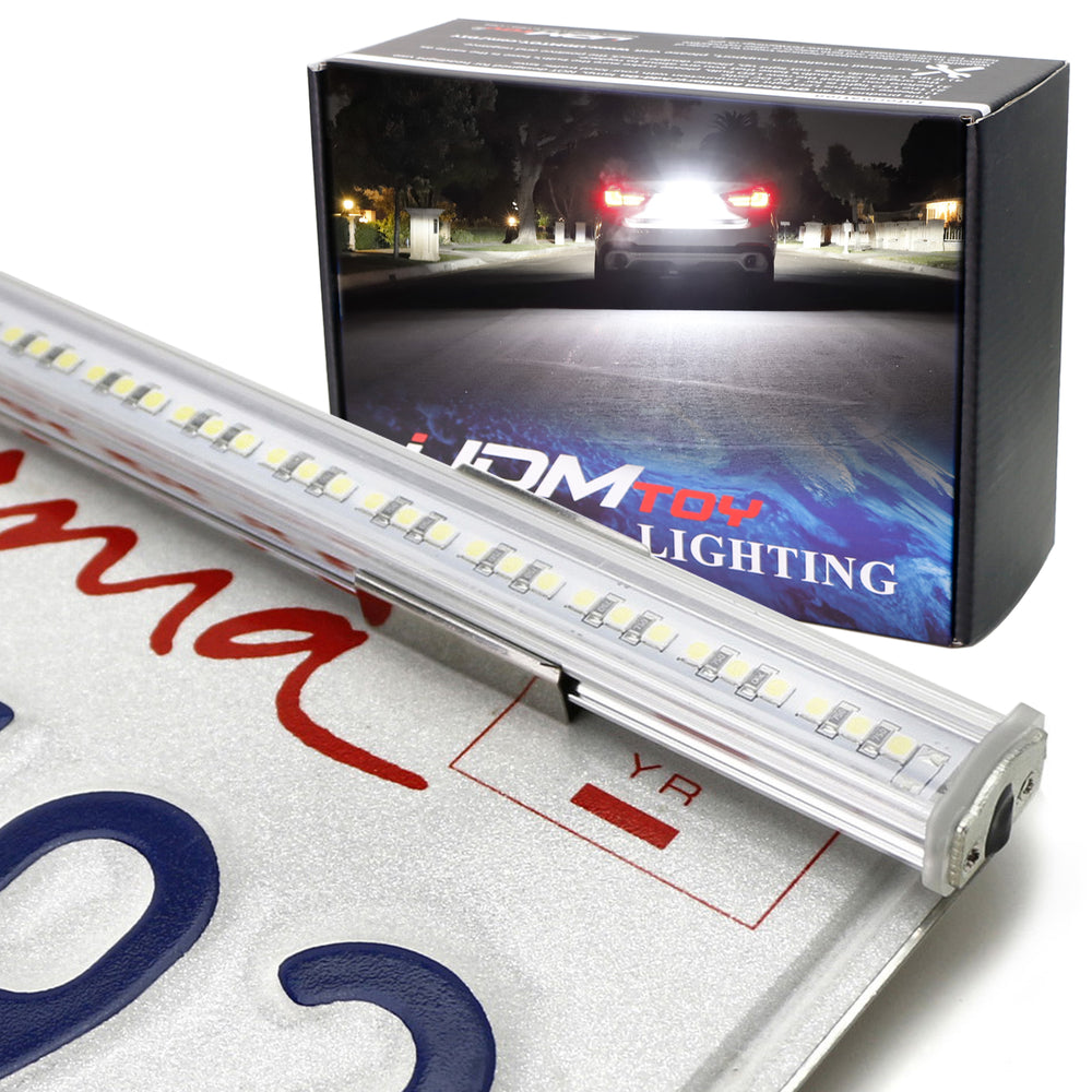 12 57-SMD LED License Plate Frame Mount Backup Reverse Light Bar Kit —  iJDMTOY.com