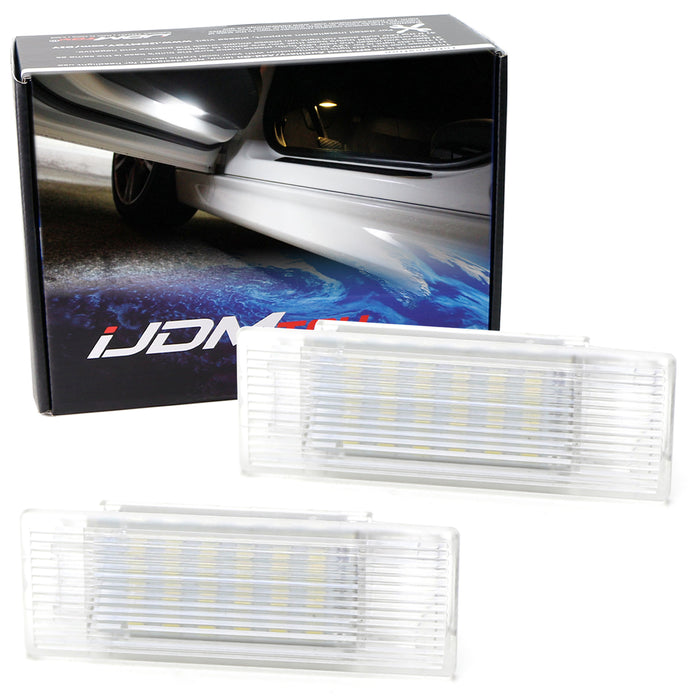 Full LED Step Courtesy Lights For BMW 1 2 3 4 5 7 Series X1 X3 X5 X6, Powered by 18-SMD Xenon White LED Lights & CAN-bus Error Free
