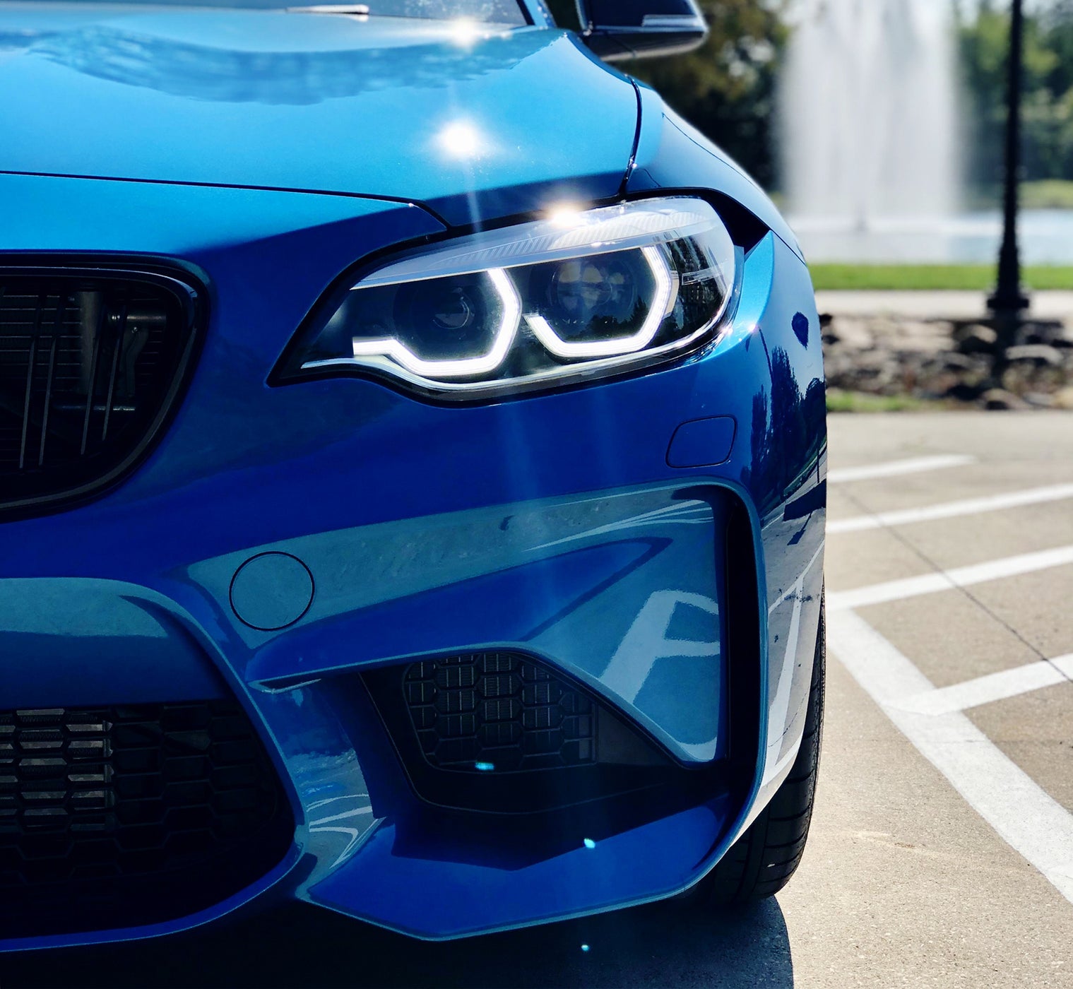 4pc M-Stye Acrylic LED Headlight Halos For BMW 3 Series OEM LED/Xenon ...