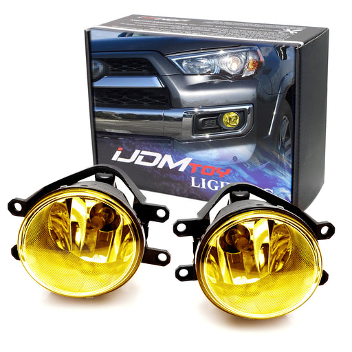 OE-Spec Yellow Lens Halogen Fog Lamps For Toyota Camry Highlander Tacoma Tundra
