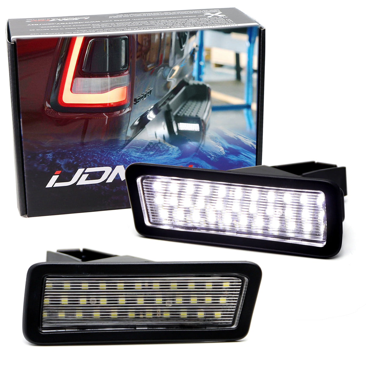 OEFit White 18SMD Full LED License Plate Light Kit For 2019up Dodge