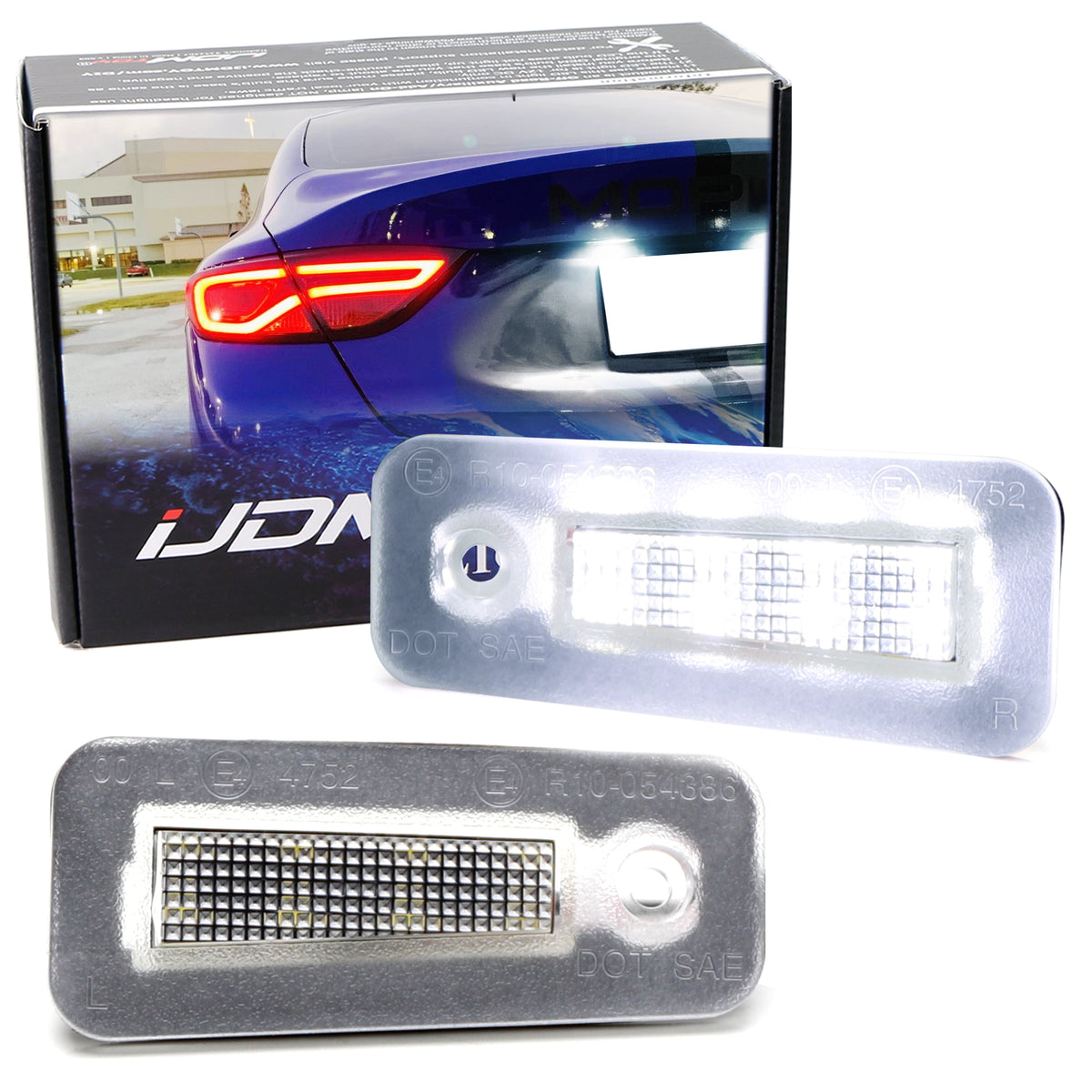 OE-Fit White 18-SMD Full LED License Plate Light Kit For 2015-2017