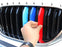 ///M-Colored Grille Insert Trims For 17-20 BMW G30/G31 5 Series w/ 9-Beam Grill