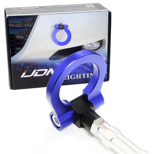 Blue Track Racing Style Aluminum Tow Hook Ring Kit For Honda S2000 FIT, Acura TL