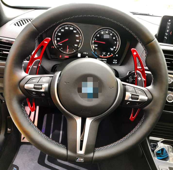 Red Steering Wheel Paddle Shifter Extension Cover For F87 M2, F80 M3, F82/F83 M4