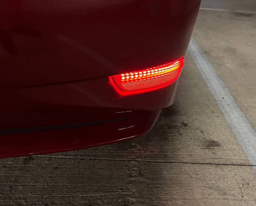 Red Lens 80-SMD LED Bumper Reflector Marker Lights For 2013-2018 Lexus GS ES