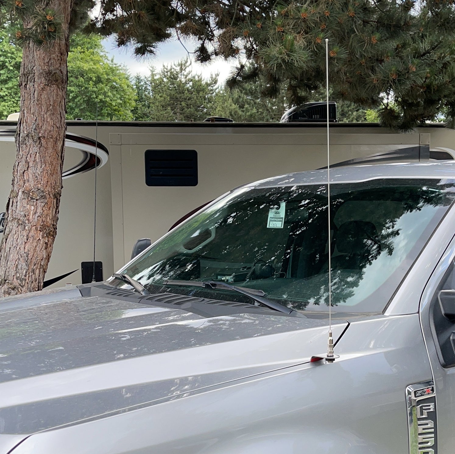 Stainless Steel Hood/Fender CB/Antenna Bracket Mount For 201722 Ford