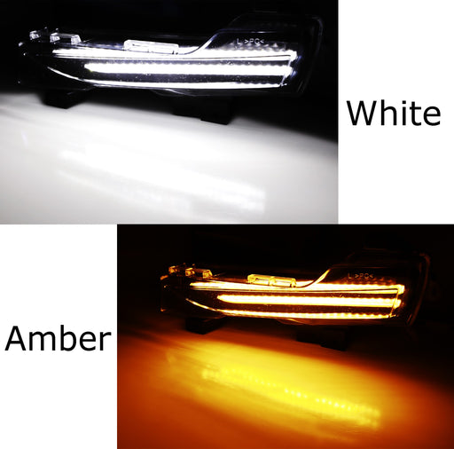 Dual-Row Style LED Fog DRL/Sequential Blinker Turn Signal For Tesla Model 3 & Y
