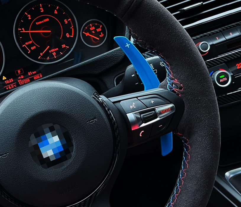 Blue Blade Large Paddle Shift Replacement For BMW Fxx Chassis 2 3 4 Series X5 X6