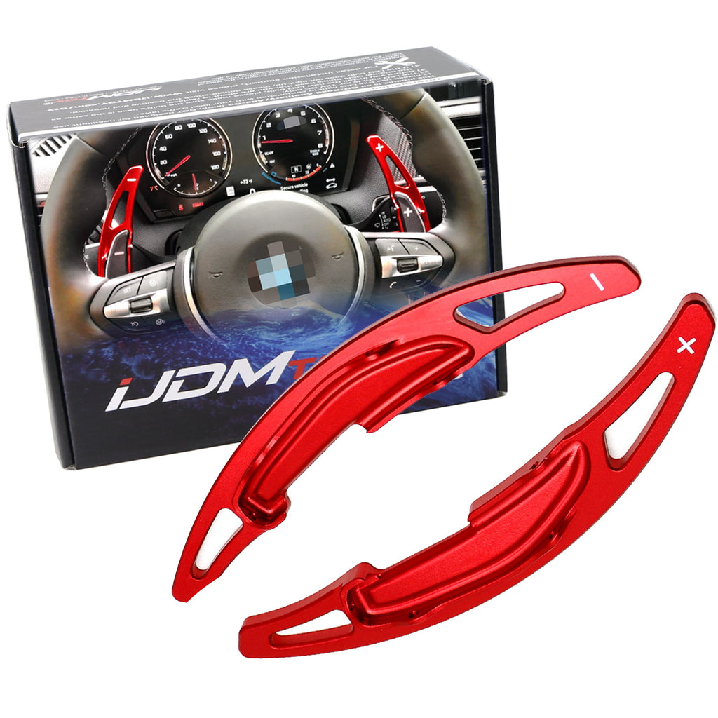 Red Steering Wheel Paddle Shifter Extension Cover For F87 M2, F80