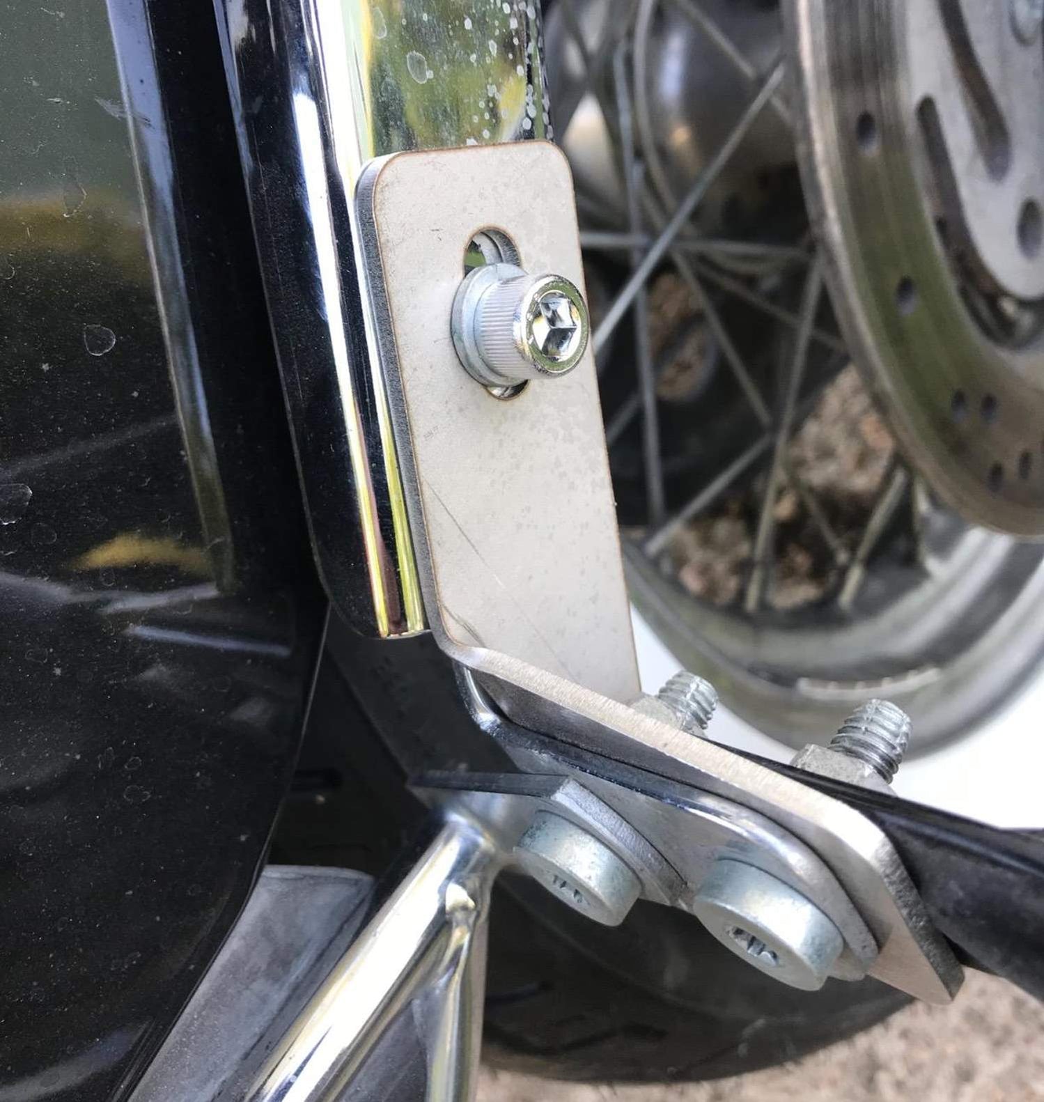 Stainless Steel Saddlebag Support Bracket Struts Repair For 8508 Harl