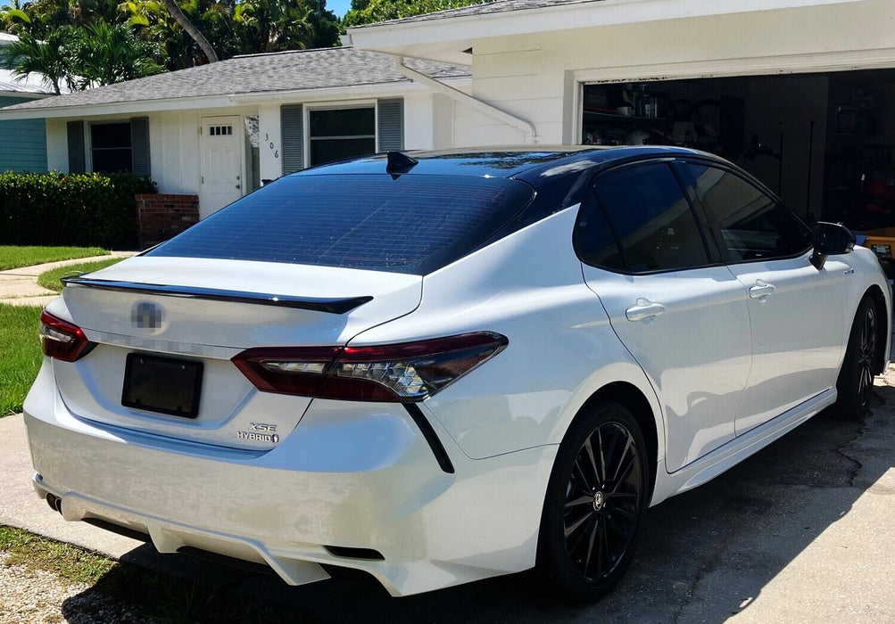 Smoke Blackout Rear Bumper Reflector Lens Replacements For Toyota 2018-up Camry